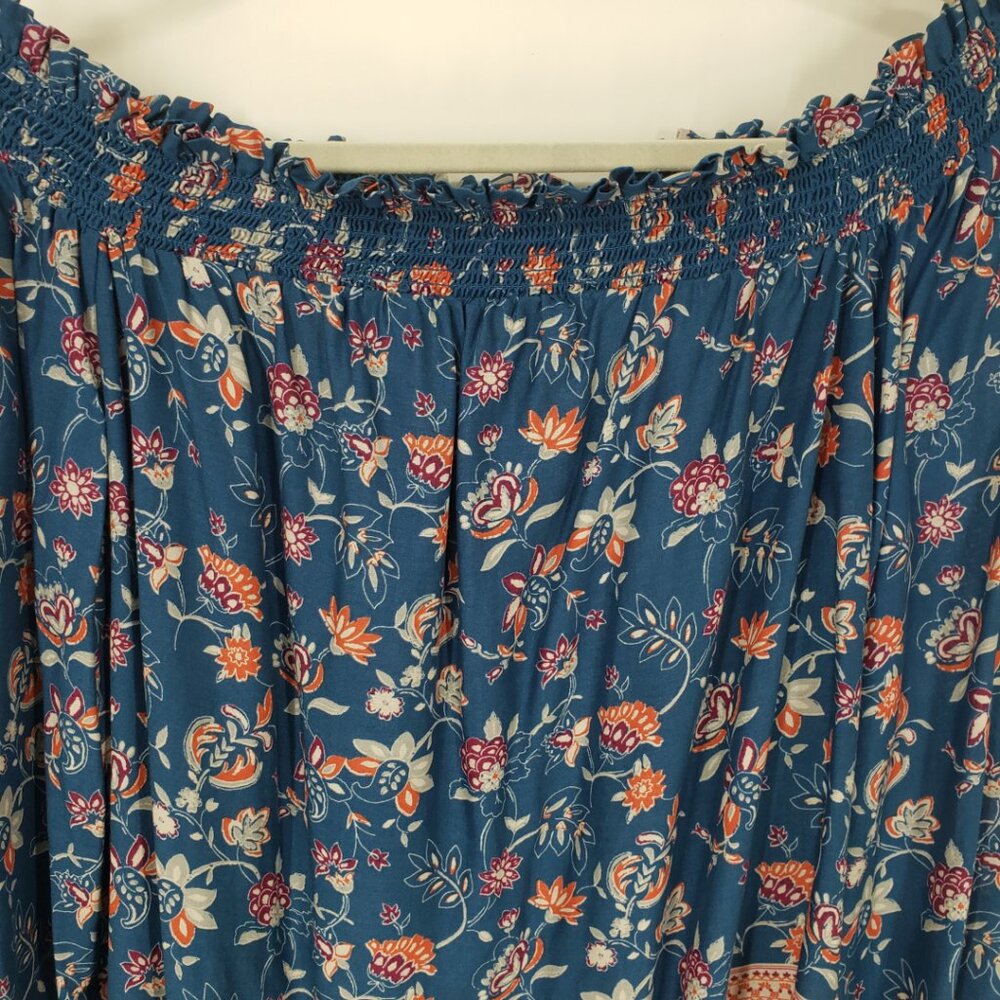Beachlunchlounge Boho Floral Off the‎ Shoulder Blouse Top - Picture 6 of 8
